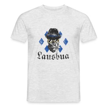Lausbua Bavarian saying - Men's T-Shirt - heather grey - Front - AI Model Male 178 dark (178cm)