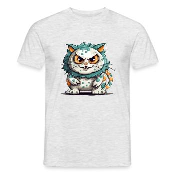 Bino le streum - Männer T-Shirt - Grau meliert - Vorne - AI Model Male 178 dark (178cm)