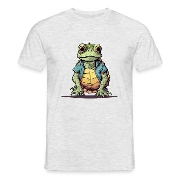 Totu le streum - Männer T-Shirt - Grau meliert - Vorne - AI Model Male 178 dark (178cm)
