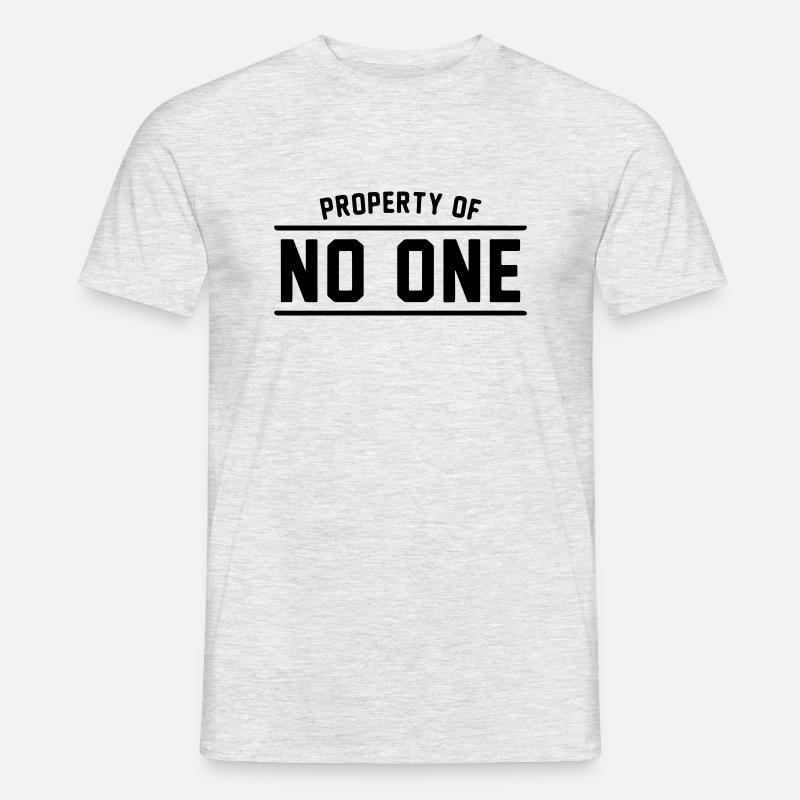 Eigentum von niemandem - Männer T-Shirt - Grau meliert