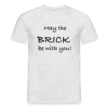 bricks - Männer T-Shirt - Grau meliert - Vorne - AI Model Male 178 dark (178cm)
