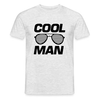 homme cool - T-shirt homme - gris chiné - Devant - AI Model Male 178 dark (178cm)