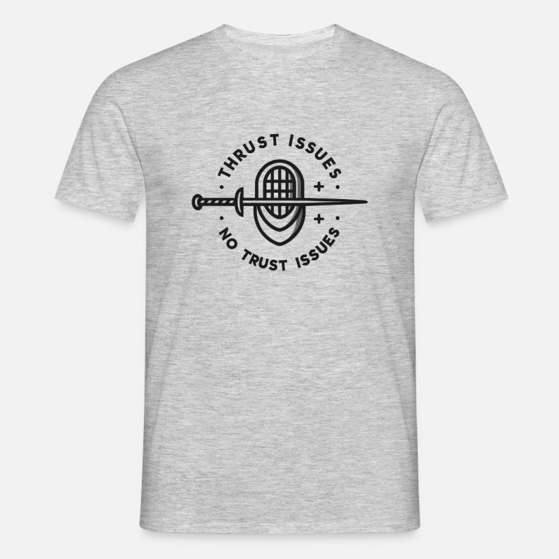 Attack problems, not trust problems - Men's T-Shirt - heather grey