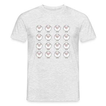 Mouton - T-shirt homme - gris chiné - Devant - AI Model Male 178 dark (178cm)