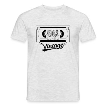 1962 Vintage Born Retro Vintage Anniversary - Men's T-Shirt - heather grey - Front - AI Model Male 178 dark (178cm)