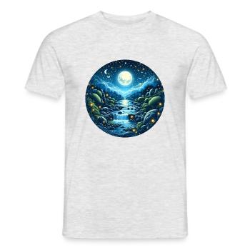 Moon Magic - Men's T-Shirt - heather grey - Front - AI Model Male 178 dark (178cm)