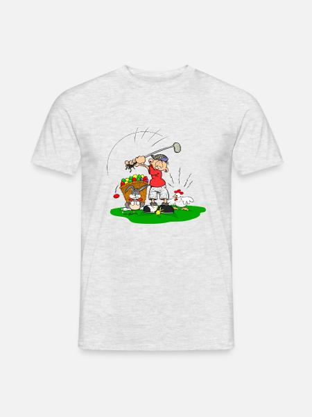 Golfer - Männer T-Shirt - Grau meliert