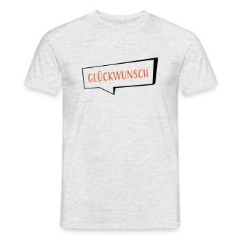 Congratulations two-tone - Men's T-Shirt - heather grey - Front - AI Model Male 178 dark (178cm)