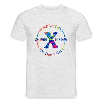 Generation X Stay Strong Positives Zitat Niedliche 80er Jahre - Männer T-Shirt - Grau meliert - Vorne - AI Model Male 178 dark (178cm)