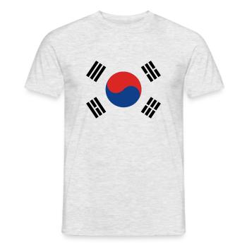 Corée du Sud - T-shirt homme - gris chiné - Devant - AI Model Male 178 dark (178cm)
