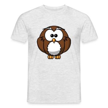 penguin113 - T-shirt homme - gris chiné - Devant - AI Model Male 178 dark (178cm)