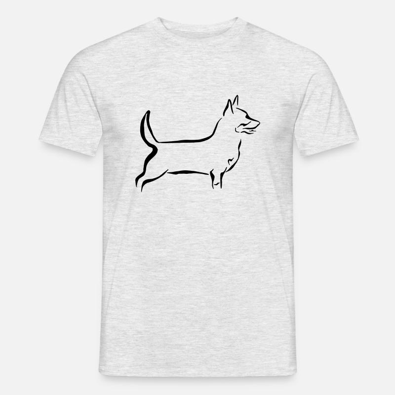 Lancashire Heeler - Männer T-Shirt - Grau meliert