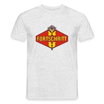 Fortschritt schwarz-rot-gold - Männer T-Shirt - Grau meliert - Vorne - AI Model Male 178 dark (178cm)