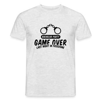 last_night_in_freedome_f1 - Männer T-Shirt - Grau meliert - Vorne - AI Model Male 178 dark (178cm)
