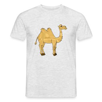 Kamel - Männer T-Shirt - Grau meliert - Vorne - AI Model Male 178 dark (178cm)