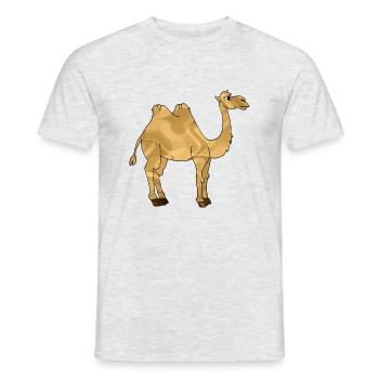 chameau - T-shirt homme - gris chiné - Devant - AI Model Male 178 dark (178cm)