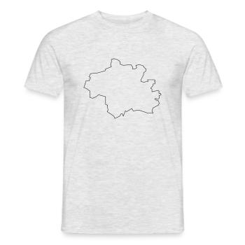 Frankfurt am Main - Männer T-Shirt - Grau meliert - Vorne - AI Model Male 178 dark (178cm)