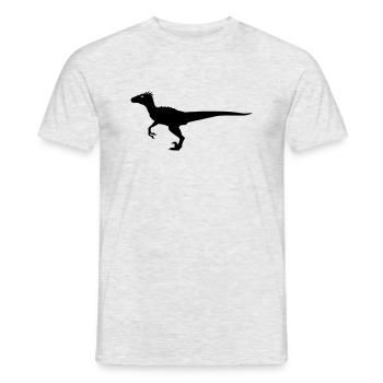 Vélociraptor - T-shirt homme - gris chiné - Devant - AI Model Male 178 dark (178cm)