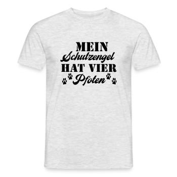 Mein Schutzengel - Männer T-Shirt - Grau meliert - Vorne - AI Model Male 178 dark (178cm)