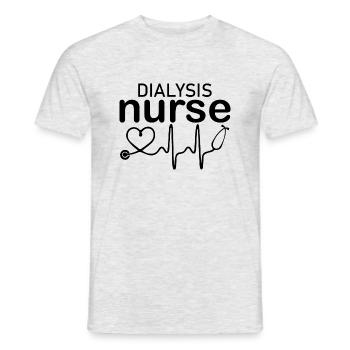 Infirmière Krankenschwester Corona - T-shirt homme - gris chiné - Devant - AI Model Male 178 dark (178cm)