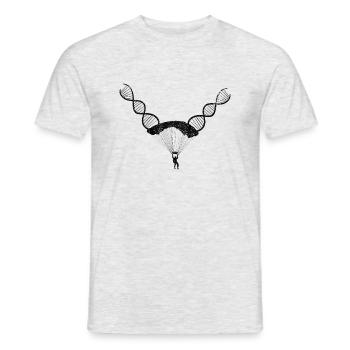 Parapente Parachutisme Parapente Parapente Parapente - T-shirt homme - gris chiné - Devant - AI Model Male 178 dark (178cm)