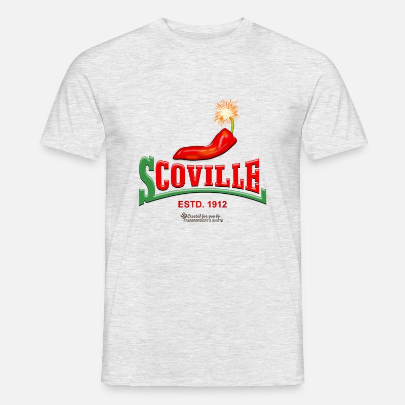 Scoville Chili Dynamit - Männer T-Shirt - Grau meliert