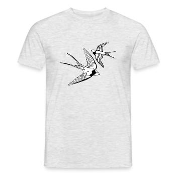 Vögel - Männer T-Shirt - Grau meliert - Vorne - AI Model Male 178 dark (178cm)
