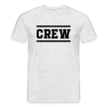 Crew - Men's T-Shirt - heather grey - Front - AI Model Male 178 dark (178cm)