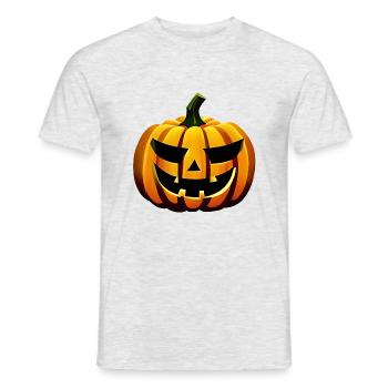 Halloween Gift Pumpkin Pumpkin Costume Pumpkins - Men's T-Shirt - heather grey - Front - AI Model Male 178 dark (178cm)