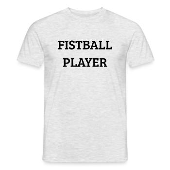 Joueurs de fistball méfiez-vous - T-shirt homme - gris chiné - Devant - AI Model Male 178 dark (178cm)