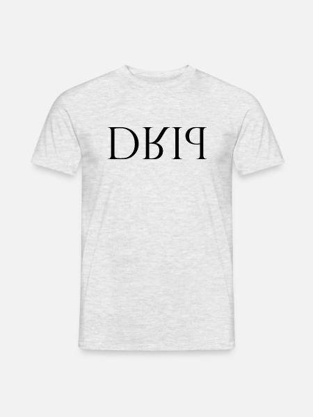 DriB R head 3078x1000 png 1 - Männer T-Shirt - Grau meliert
