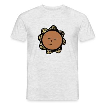 Calm sun - Men's T-Shirt - heather grey - Front - AI Model Male 178 dark (178cm)