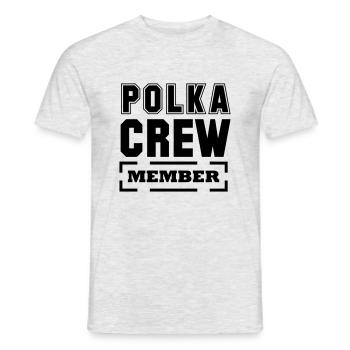 Polka Crew Member Musikverein - Men's T-Shirt - heather grey - Front - AI Model Male 178 dark (178cm)