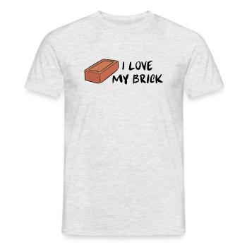 I Love My Brick - Father Jack - Men's T-Shirt - heather grey - Front - AI Model Male 178 dark (178cm)
