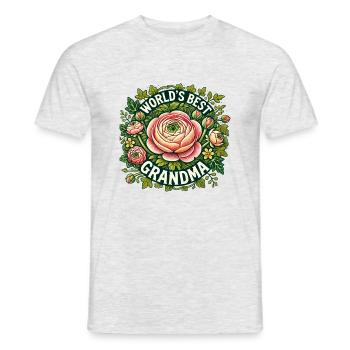 La meilleure grand-mère du monde - T-shirt homme - gris chiné - Devant - AI Model Male 178 dark (178cm)