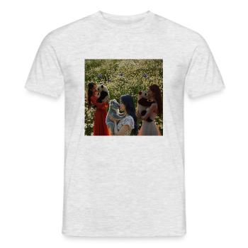 ASIANS cuddle with KOALA+PANDAS - Men's T-Shirt - heather grey - Front - AI Model Male 178 dark (178cm)