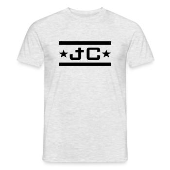 JC Logo - T-shirt homme - gris chiné - Devant - AI Model Male 178 dark (178cm)
