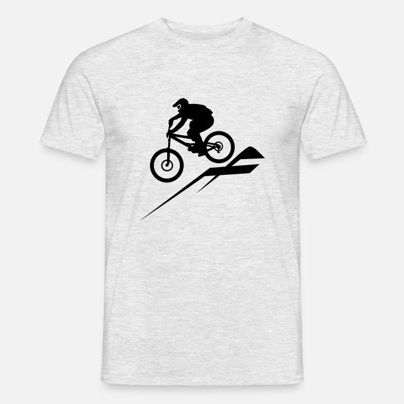 Downhill - Männer T-Shirt - Grau meliert