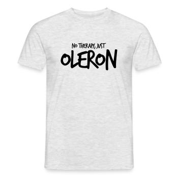 No Therapy Just Oléron - T-shirt homme - gris chiné - Devant - AI Model Male 178 dark (178cm)