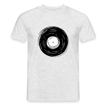 Vinyl - Männer T-Shirt - Grau meliert - Vorne - AI Model Male 178 dark (178cm)
