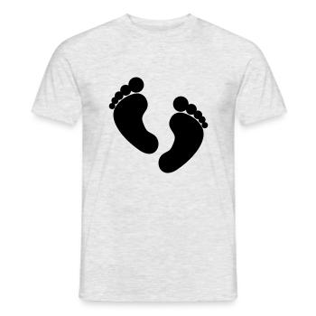 fuss1 - Men's T-Shirt - heather grey - Front - AI Model Male 178 dark (178cm)