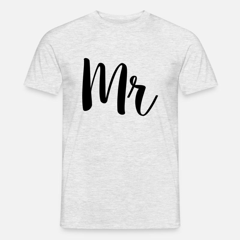 mr simple - Männer T-Shirt - Grau meliert