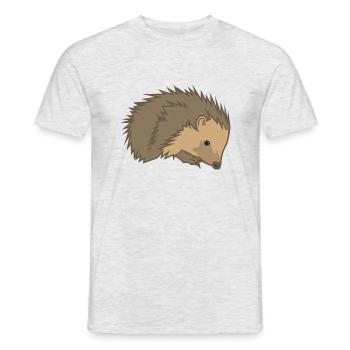 Hedgehog - Men's T-Shirt - heather grey - Front - AI Model Male 178 dark (178cm)