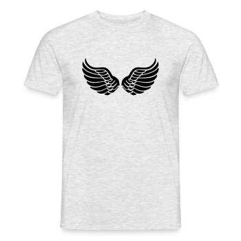 wings_f1 - T-shirt homme - gris chiné - Devant - AI Model Male 178 dark (178cm)