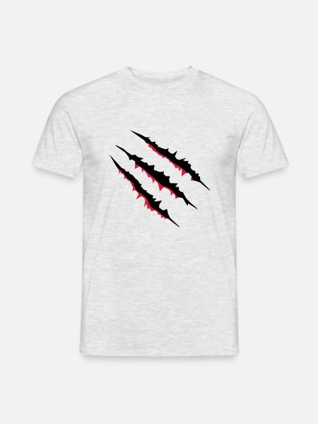 krallen_002 - Men's T-Shirt - heather grey