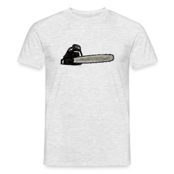 Chainsaw - Men's T-Shirt - heather grey - Front - AI Model Male 178 dark (178cm)