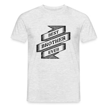 best brother ever - Men's T-Shirt - heather grey - Front - AI Model Male 178 dark (178cm)