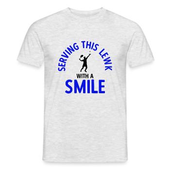 Tennisplatz Spruch Für Tennis - Männer T-Shirt - Grau meliert - Vorne - AI Model Male 178 dark (178cm)