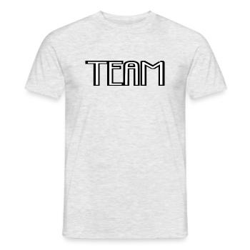 Équipe - T-shirt homme - gris chiné - Devant - AI Model Male 178 dark (178cm)