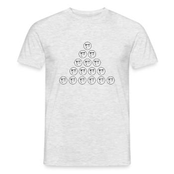 E-Scooter E-Roller Scooter - Men's T-Shirt - heather grey - Front - AI Model Male 178 dark (178cm)